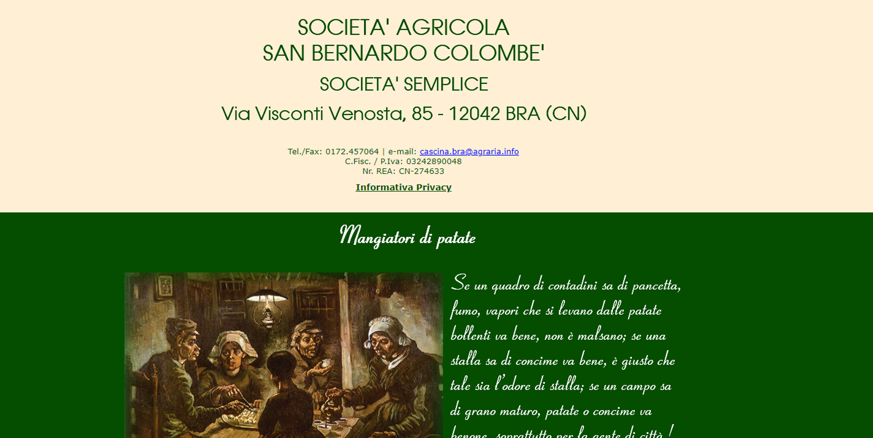 Business Strategy - portfolio - agraria